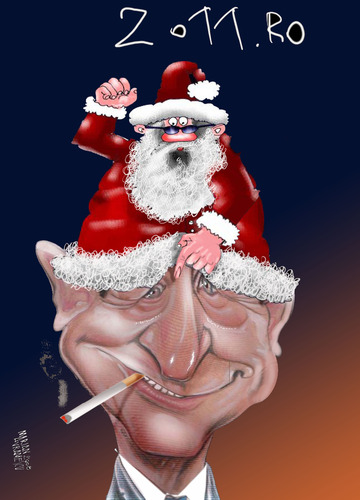 Cartoon: Merry Christmas (medium) by Marian Avramescu tagged mmmmmm