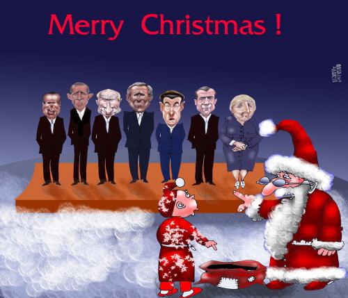 Cartoon: Merry Christmas (medium) by Marian Avramescu tagged mav