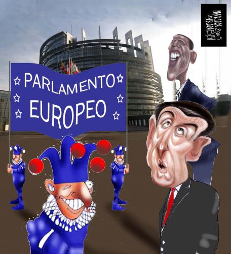 Cartoon: PARLAMENO EUROPEO (medium) by Marian Avramescu tagged mav