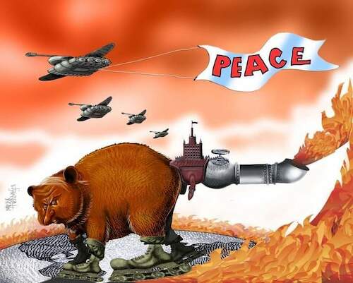 Cartoon: Russian peace (medium) by Marian Avramescu tagged peace,war