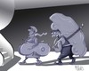 Cartoon: a reason to bike (small) by Marian Avramescu tagged mmmmmmmmmmmmmmmm