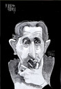 Cartoon: DAVID LEVINE (small) by Marian Avramescu tagged homage of mav