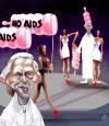 Cartoon: NO AIDS (small) by Marian Avramescu tagged mav