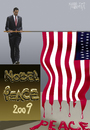 Cartoon: NOBEL FOR PEACE 2009 (small) by Marian Avramescu tagged mmmmmmm