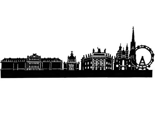 Cartoon: Skyline Wien (medium) by Glenn M Bülow tagged tourismus,reisen,wien,österreich,austria,vienna,travel,city,skyline,monument,sightseeing,sights