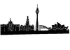 Cartoon: Skyline Sydney (small) by Glenn M Bülow tagged sights,sightseeing,monument,skyline,city,travel,australia,sydney,australien,down,under,reisen,tourismus