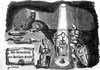 Cartoon: Entdeckung des Heiligen Stuhls (small) by jerichow tagged satire,religion,sakrileg,heiligerstuhl,inquisition,reliquien,kreutzritter,kreutzfahrer