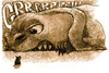 Cartoon: grrrr! (small) by jenapaul tagged dog,cat,animals,humor,agression