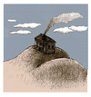 Cartoon: house (small) by jenapaul tagged house,humor,double,thinking,body,landscape