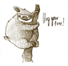 Cartoon: hug your tree (small) by jenapaul tagged tree,nature,sloth,animals,funny,sketch