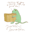 Cartoon: jurassic amazon (small) by jenapaul tagged dinsosaurs,amazon,digital,world,work