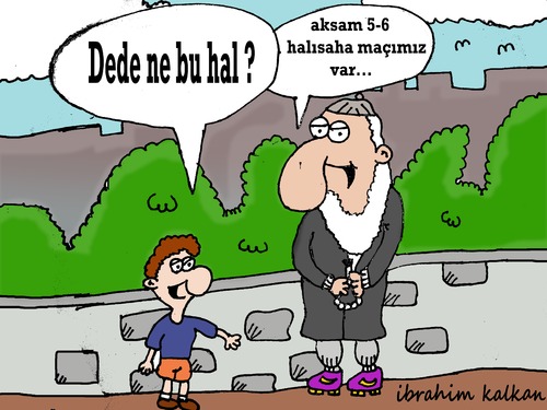 Cartoon: Dede (medium) by ibrahimkalkan tagged dede