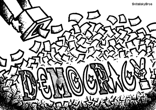 Democracy after election BW