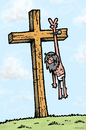 Cartoon: Victory for Jesus (small) by svitalsky tagged jesus,crucifixion,victory,crucifix,holy,cartoon,svitalsky,svitalskybros