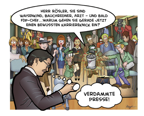 Cartoon: Die Presse 07 (medium) by Die Presse tagged pressekonferenz