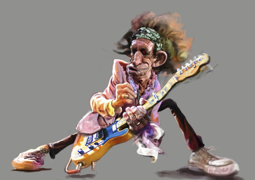 Cartoon: Keith Richards  Rolling Stones (medium) by Tonio tagged blues,roll,and,rock,karikatur,karikaturen,musik,rock,keith richards,rolling stones,musiker,keith,richards,rolling,stones