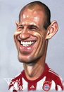Cartoon: Arjen Robben (small) by Tonio tagged dutch,holland,soccer,football,wm,fcb,bayern,münchen,nationalmannschaft,karikatur,fussball
