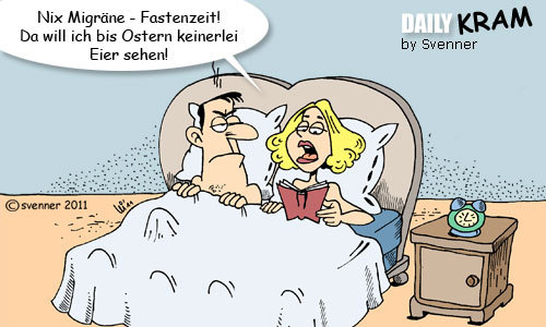 Cartoon: Fastenzeit (medium) by svenner tagged daily,liebe,beziehung,ostern,fastenzeit