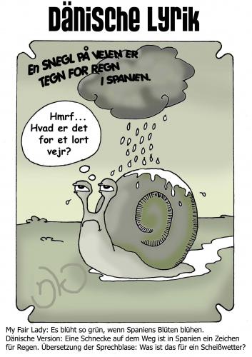 Cartoon: Dänische Schnecke (medium) by Nk tagged schnecke,dänemark,dänisch