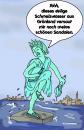 Cartoon: Wenn der Meeresspiegel steigt (small) by Nk tagged water wasser freiheitsstatur statue of liberty amerika klima hochwasser