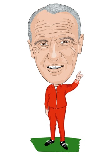 Cartoon: Shankly Liverpool Manager (medium) by Vandersart tagged liverpool,cartoons,caricatures