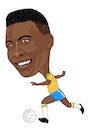 Cartoon: Pele Brazil Legend (small) by Vandersart tagged pele,cartoon