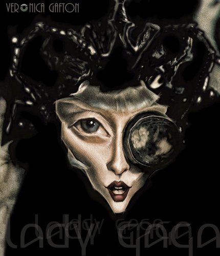 Cartoon: Lady Gaga (medium) by Vera Gafton tagged actress,lady,gaga,awards,celebrity,famous