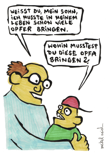 Cartoon: Opfa (medium) by meikel neid tagged opfa,jugend