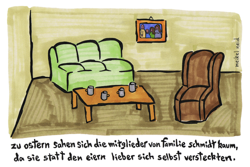 Cartoon: verstecken (medium) by meikel neid tagged ostern,verstecken,suchen,suche