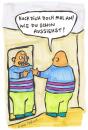 Cartoon: spiegel (small) by meikel neid tagged spiegel schönheit selbstkritik egoist allein alleine problem verwirrung
