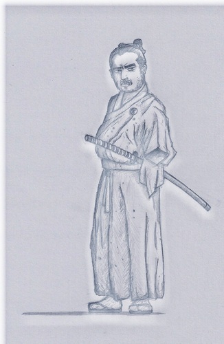 Cartoon: Samurai after Battle (medium) by mistaorange tagged mistaorannge
