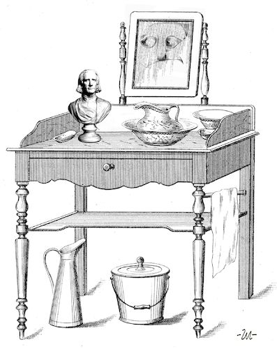 Cartoon: Liszt (medium) by zu tagged liszt,powder,room