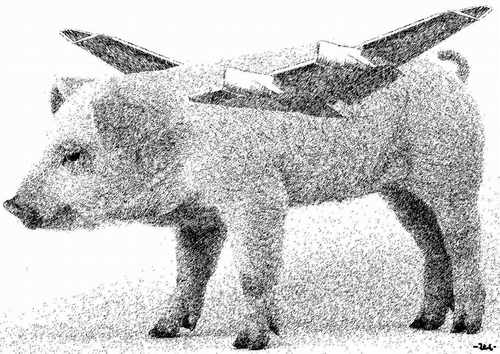 Cartoon: PIGasus (medium) by zu tagged airplane,pig