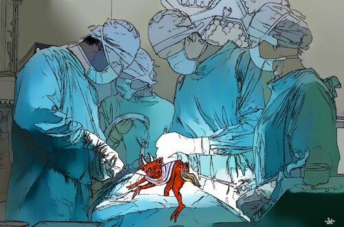 Cartoon: Surgery (medium) by zu tagged surgery,devil