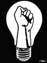 Cartoon: Energie (small) by zu tagged energie bulb fist