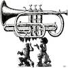 Cartoon: Jazz (small) by zu tagged jazz,trompete,rome,romulus,remus