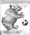 Cartoon: Rhyno-football (small) by zu tagged rhynoceros,football,dürer