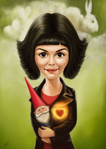 Cartoon: Amelie (medium) by Avel tagged amelie