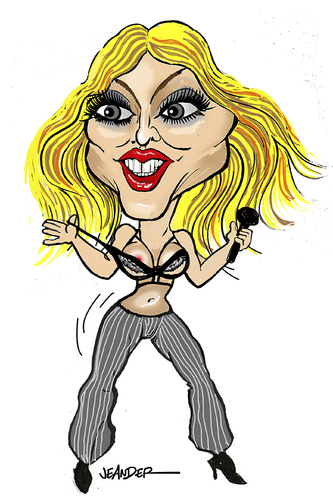Cartoon: Madonna (medium) by jeander tagged madonna,artist,singer,madonna,artist,singer