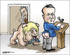 Cartoon: Boris (small) by jeander tagged britain,referendum,eu,david,cameron,nigel,farage,boris,johnson