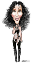 Cartoon: Cher (small) by jeander tagged cher singer artist