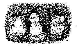 Cartoon: monkeys (medium) by rakbela tagged rb,monkey,munch,scream,surrealism