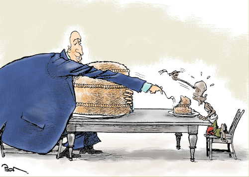 Cartoon: Globalisation (medium) by Popa tagged poor,rich