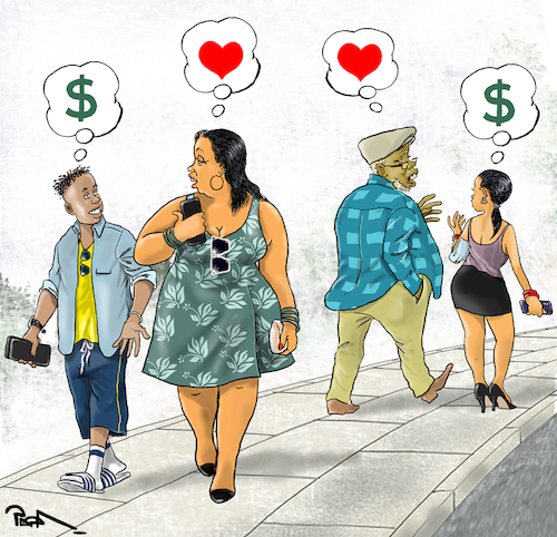 Cartoon: Our new relationships (medium) by Popa tagged youth,men,girls,women