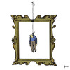 Cartoon: Suicidio surrealista (small) by mseveri tagged artist painter gone