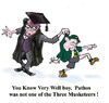 Cartoon: Pathos (small) by andybennett tagged andy bennett teachers education pathos three musketeers schoolmaster school