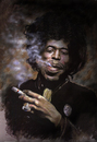 Cartoon: Jimi Hendrix (small) by ylli haruni tagged jimi hendrix cartoon