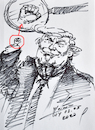 Cartoon: Trumps Iron Fist (small) by ylli haruni tagged trump,donald,president,usa,moron,idiot,pervert