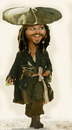 Cartoon: jonny deep (small) by hakanipek tagged pirate of the caribbean