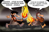 Cartoon: The discovery of the fire2 (small) by hakanipek tagged bulus,gecmis,kesif,ates,magara